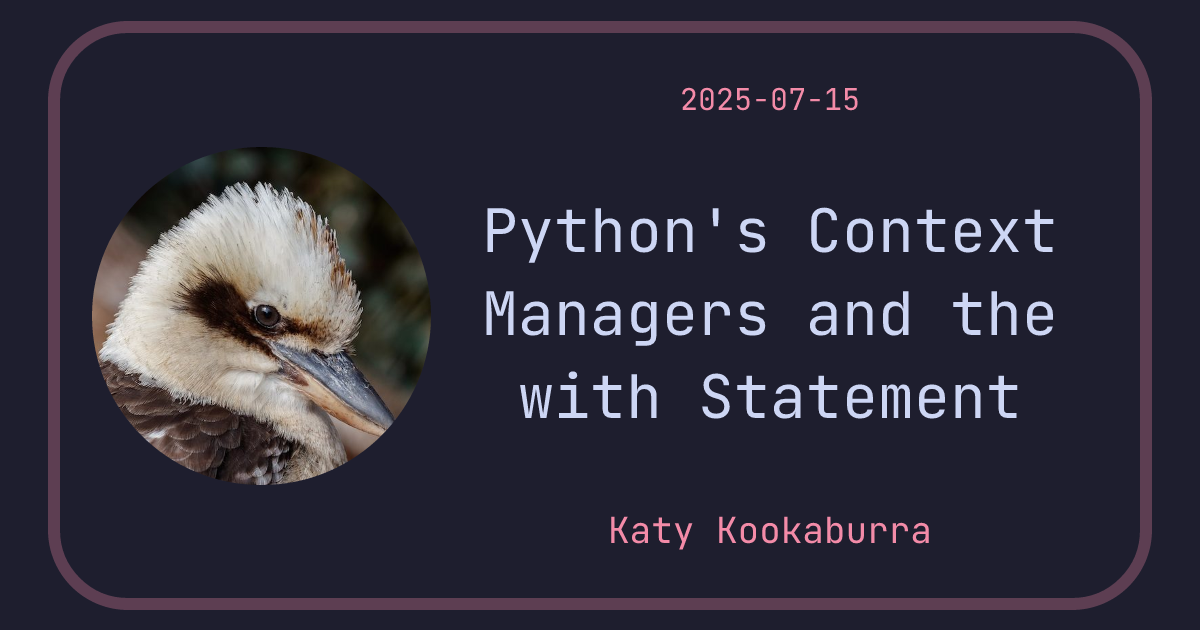 Python's Context Managers and the with Statement - MultiTerm