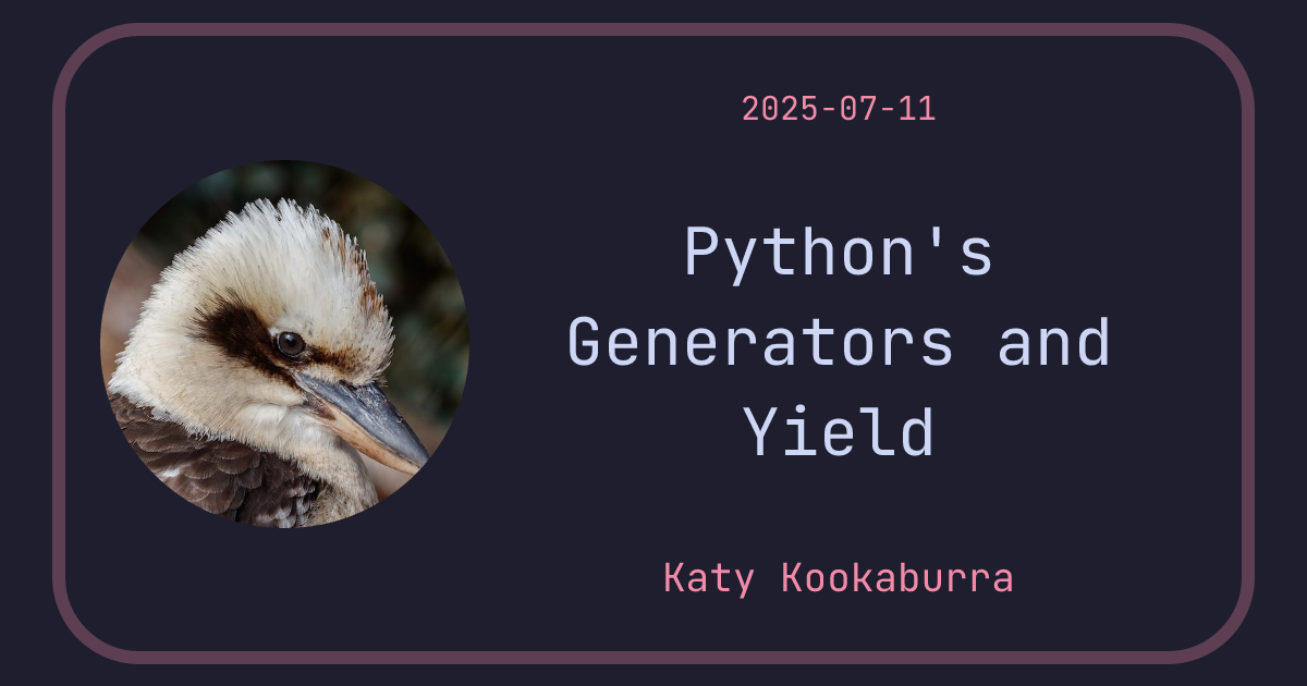 Python's Generators and Yield - MultiTerm